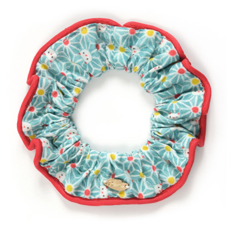 Rina Scrunchie Djeco | Elegant Cat Cotton & Satin Hair Accessory