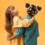 Rina Scrunchie Djeco | Elegant Cat Cotton & Satin Hair Accessory
