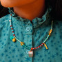 Mia Necklace Djeco | Cat Cupcake & Fish Kids' Beaded Jewelry