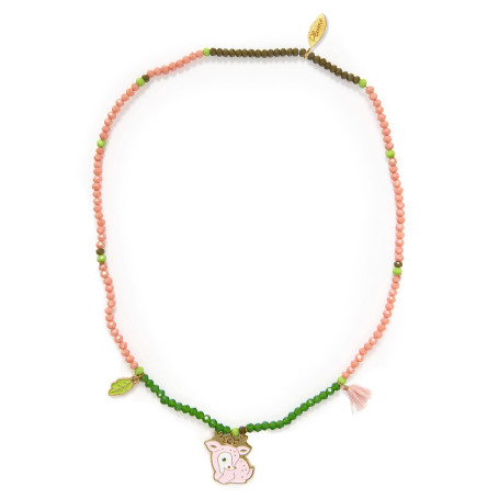 Sylvia Necklace Djeco | Doe & Forest Leaf Kids' Beaded Jewelry