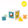 Kuby OPPI® | Developmental Sorting Cube in FSC Wood & Bio-Silicone
