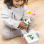 Kuby OPPI® | Developmental Sorting Cube in FSC Wood & Bio-Silicone