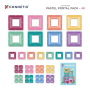 Pack Pastel Portal CONNETIX 48 pcs | Tuiles Magnétiques Emboîtables