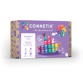 CONNETIX Pastel Starter Pack 64 pc | Creative Magnetic Tiles Set