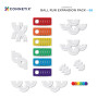 CONNETIX Rainbow Ball Run Expansion Pack 66 pc | Spiral & X-Tubes