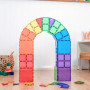 CONNETIX Rainbow Starter Pack 60 pc | Magnetic Building Tiles Set