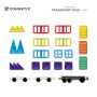 CONNETIX Rainbow Transport Pack 50 pc | Magnetic Vehicle Building Set
