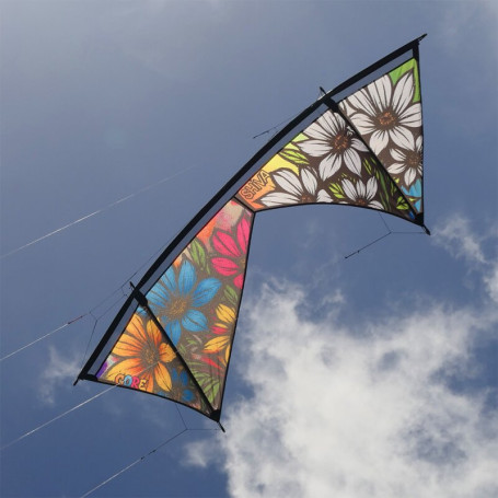Spiderkites Shiva Core Quad Line Kite | Ready to Fly Graffiti Pack