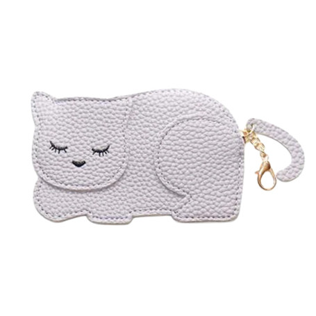 Yuko.B Katie Cat Coin Purse | Mauve Elegant Kitten Walle