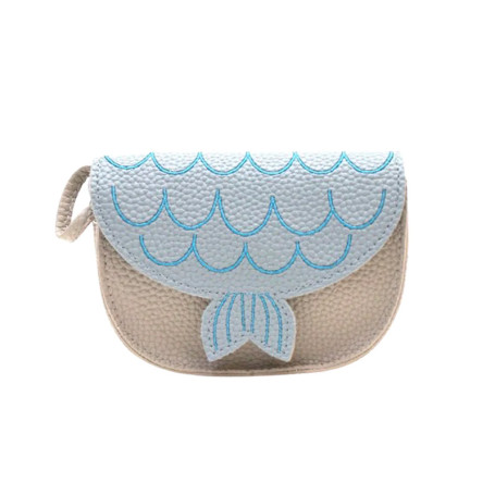 Sac bandoulière sirène enfant Yuko.B Asnee | Bleu réglable