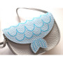 Sac bandoulière sirène enfant Yuko.B Asnee | Bleu réglable