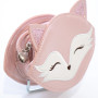 Yuko.B Foxy Pink Fox Kids Crossbody Bag | Adjustable Shoulder Pack