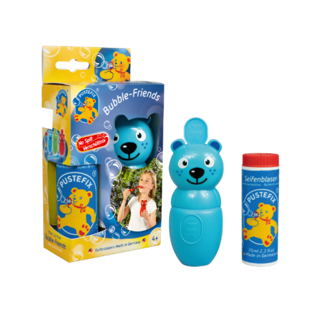 PUSTEFIX Bubble-Friends Cat Blaster | No Spill Soap Pouch Wallet