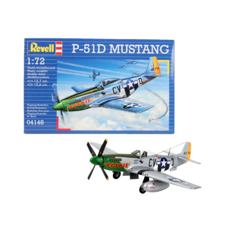 Revell P-51D Mustang Model Kit | 1:72 Scale Military Aircraft