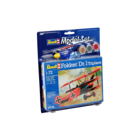 Maquette avion Fokker DR.1 Triplan Revell | Coffret Model-Set 1:72