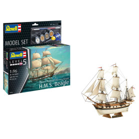 Revell HMS Beagle Model Set | 1:96 Scale Historical Vessel Kit