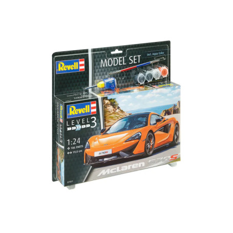 Maquette voiture McLaren 570S Revell | Model Set 1:24 supercar