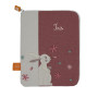 Protège carnet de santé avec prénom brodé -Lapin