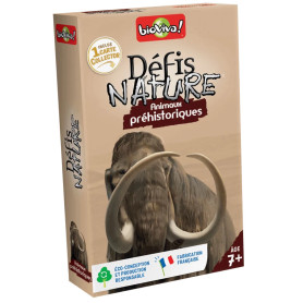 Jeu de cartes Bioviva Défis Nature Animaux préhistoriques | Éco-conçu