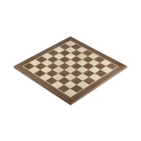 Walnut and Maple Wooden Chessboard 40 cm