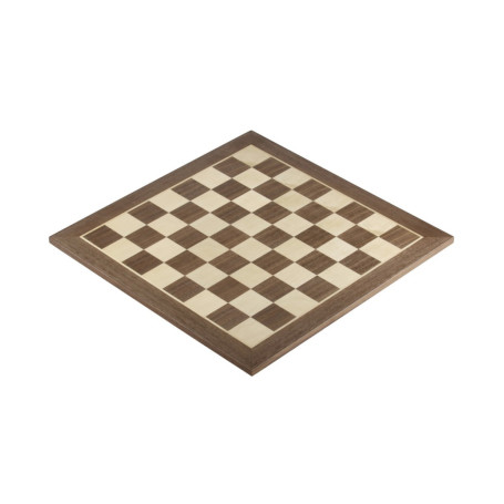 Plateau d'échecs en bois Noyer et Érable 40 cm