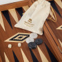 Premium 38 cm Mahogany Wooden Backgammon Set | Wilson Jeux