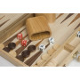 Engel 38 cm Natural Wooden Backgammon Set