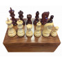 Premium Weighted Sheesham & Boxwood Chess Pieces T5