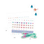 Stickers ongles pailletés enfants Douceur marine