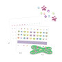 Stickers ongles pailletés enfants Papillons de printemps