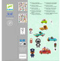 Djeco The World of Crazy Motors Kids Metallic Stickers | 160 Decals
