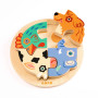 Puzzle d'encastrement en bois Rondo Dog Djeco