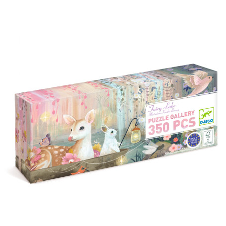 Puzzle panoramique enfant 350 pièces Fairy Lake Djeco