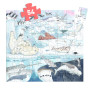 Puzzle silhouette 54 pièces Douceur polaire Djeco