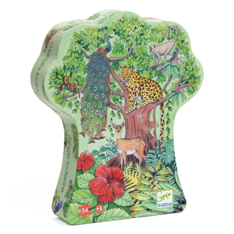 Djeco Indian Jungle 54 Piece Silhouette Tree Puzzle
