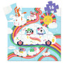 Djeco Cloud Car 16 Piece Silhouette Cloud Puzzle