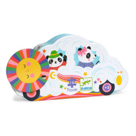 Djeco Cloud Car 16 Piece Silhouette Cloud Puzzle