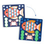 Djeco Coquins sous l'eau Air-Dry Clay Coloring Activity