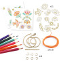 Djeco Plume et lotus Magic Shrinking Plastic Jewelry Craft Set