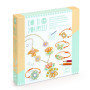 Djeco Plume et lotus Magic Shrinking Plastic Jewelry Craft Set