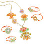 Kit créatif bijoux plastique magique Plume et lotus Djeco
