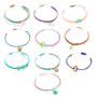 Kit créatif bracelets macramé bleus et perles Djeco