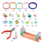 Djeco Blue Macrame Bracelets Kids Craft Loom Kit