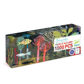 Djeco Fish Paradise 1000-Piece Panoramic Gallery Puzzle