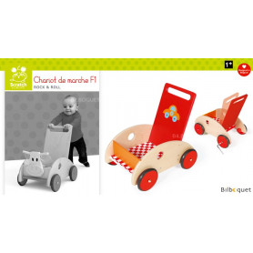 Chariot de marche en bois F1 - Formule 1