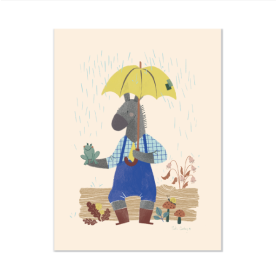 Moulin Roty Pomme des Bois Anatole the Donkey Poster 30x40
