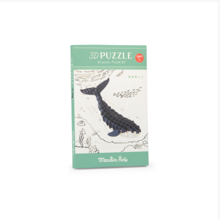 Puzzle 3D Baleine Tout autour du monde Moulin Roty