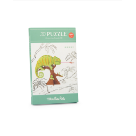 Puzzle 3D Caméléon Tout autour du monde Moulin Roty