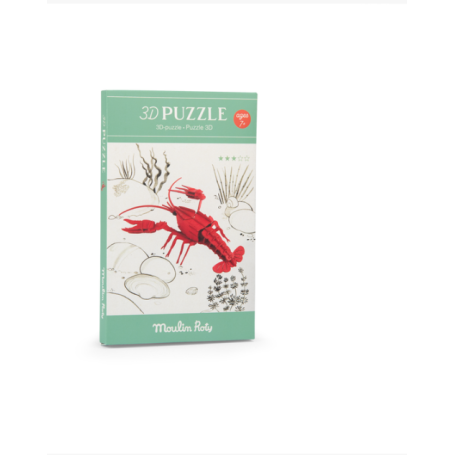 Puzzle 3D Écrevisse Tout autour du monde
