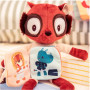 Elvis the Lemur Glow-in-the-Dark Plush & Fabric Book - Lilliputiens